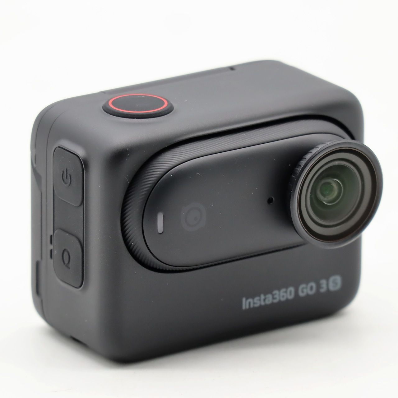 Insta360 GO 3S 128GB ブラック 4K 小型 ウェアラブル ビデオカメラ ハンズフリー POV 手ブレ補正 10m防水 長時間バッテリー AI編集 Apple Find My対応 Vlog 旅行 アウトドア ペット撮影用