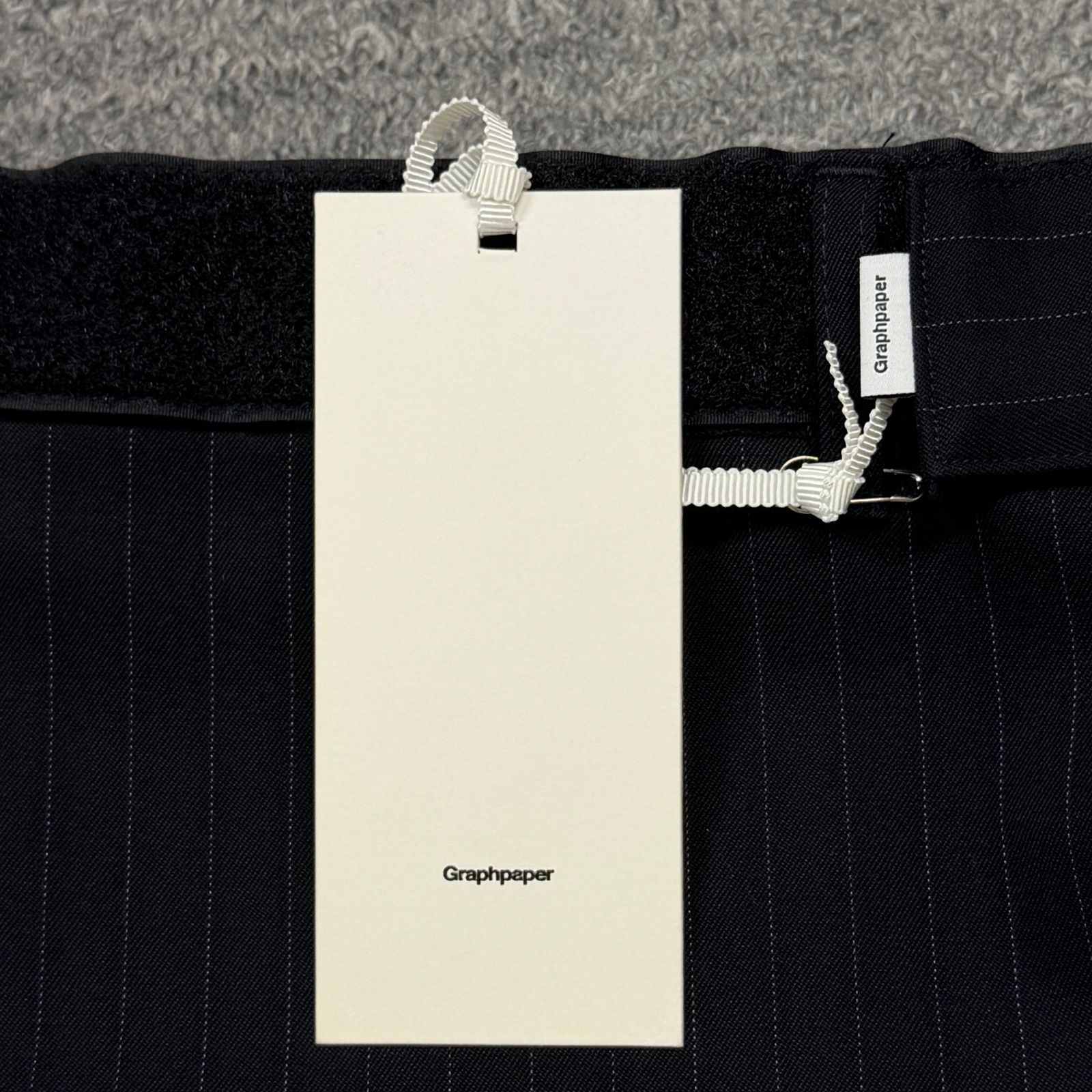参考上代30800円 Graphpaper 18AW SELVAGE WOOL COOK PANTS セルビッジ