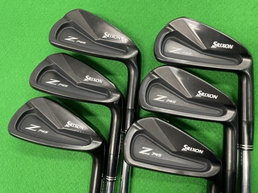 ダンロップ SRIXON Z745 ブラック 6S アイアンセット IR NS PRO 980GH D.S.T Design Tuning ブラック×ゴールド フレックスS メンズ 男性用 右利き 右用 Cランク ゴルフクラブ