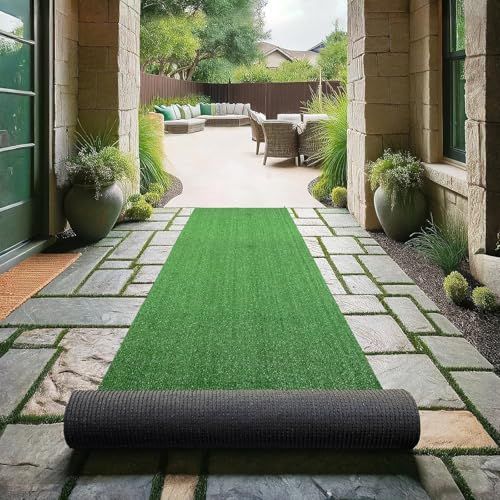 人工芝 1m×10m ロールタイプ 毛足10mm 防草シート一体型 人工芝生 マット 屋外 室内 ベランダ適用 人口芝 耐用年数3-5年 防カビ 耐火 遮光 透水タイプ 芝刈り不要 芝生シート 軍緑1X10m mp