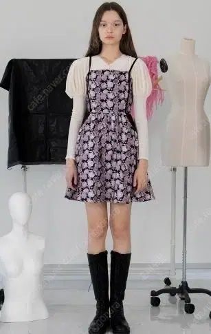 SINOON シヌーン フラワー パータン ミニ ONE PIECE