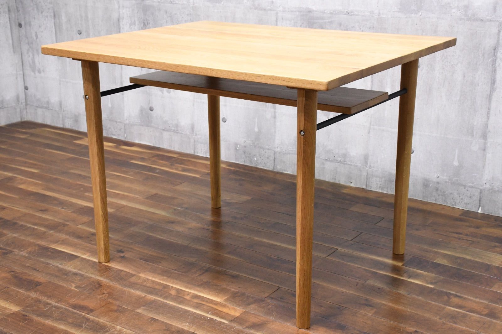 EJK26 展示品 unico NEAL ウニコ ニール ダイニングテーブル W1000 オーク材 北欧スタイル ナチュラルモダン 食卓テーブル 食卓机 作業台