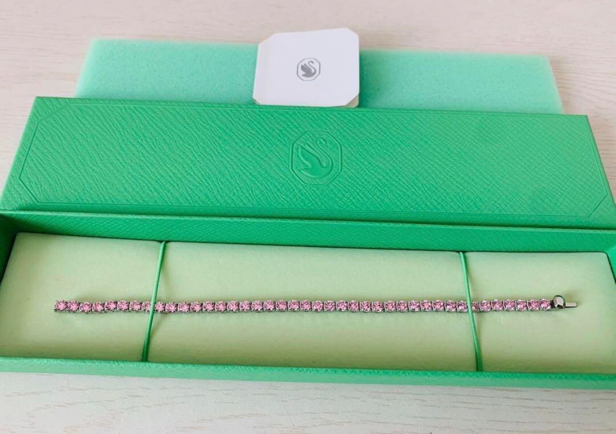 ほぼ スワロフスキー Matrix Tennis ブレスレット M