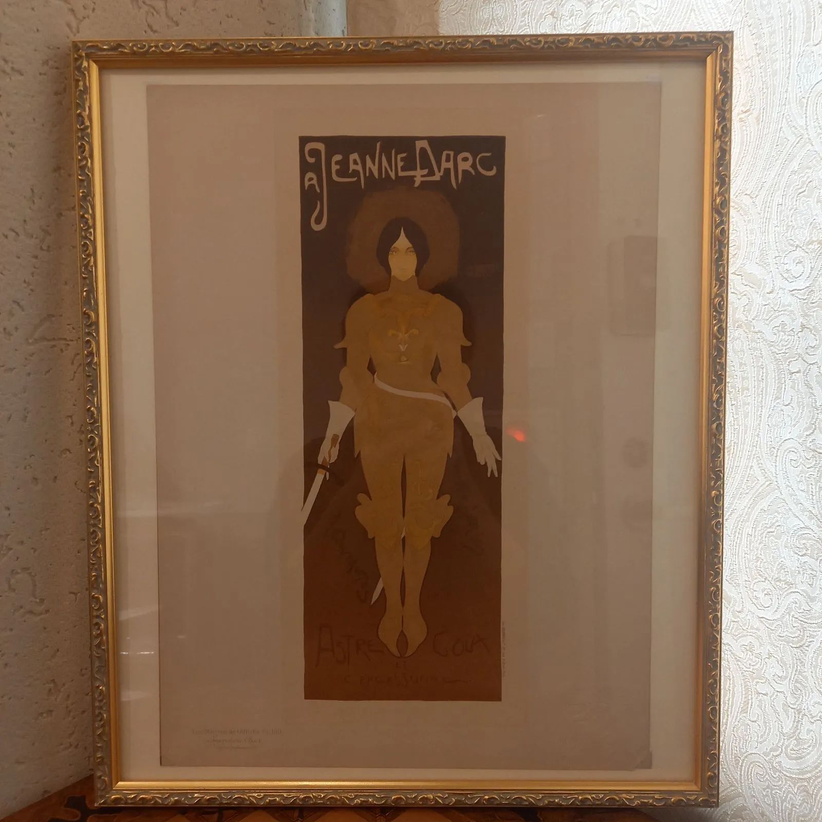 アンティーク版画 ジャンヌ ダルク ジョルジュ ド フール