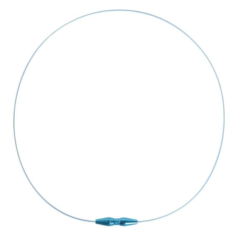 phiten ファイテン RAKUWA ネックレス ワイヤー EXTREME スカイブルー 50cm 肩こり 首こり ファイテン先端技術メタックス採用