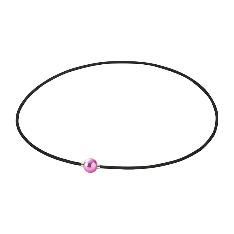 早田ひな選手愛用商品 phiten ファイテン RAKUWAネックレス EXTREME ミラーボール ライト ピンク|シルバー 40cm 0