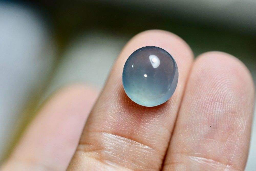 SR12-28 宝石質 氷種 深青色 グアテマラ産 天然 A貨 本翡翠 ルース 硬玉 ジェダイト