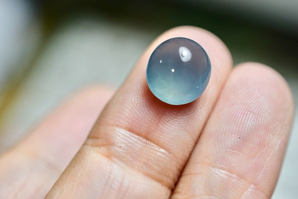 SR12-28 宝石質 氷種 深青色 グアテマラ産 天然 A貨 本翡翠 ルース 硬玉 ジェダイト