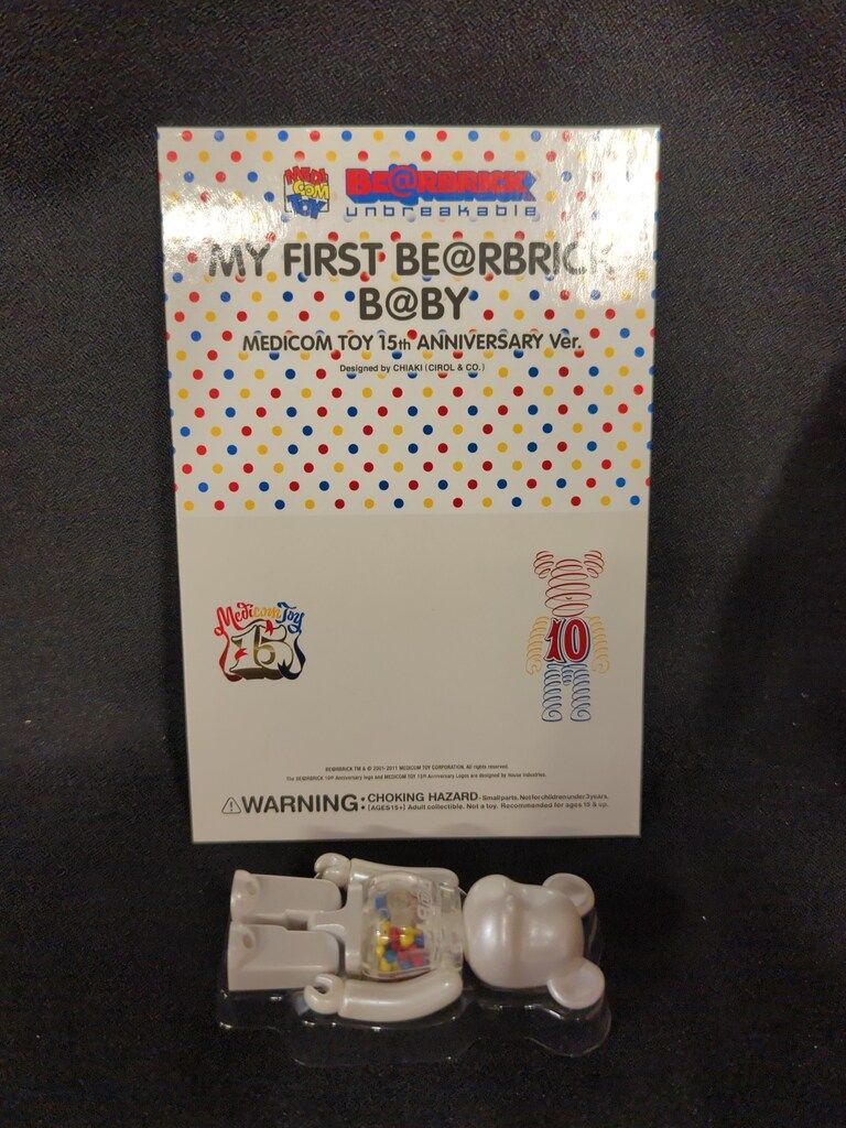 MEDICOMTOY BE RBRICK MY FIRST BE RBRICK BABY MEDICOM TOY 15th ANNIVERSARY Ver