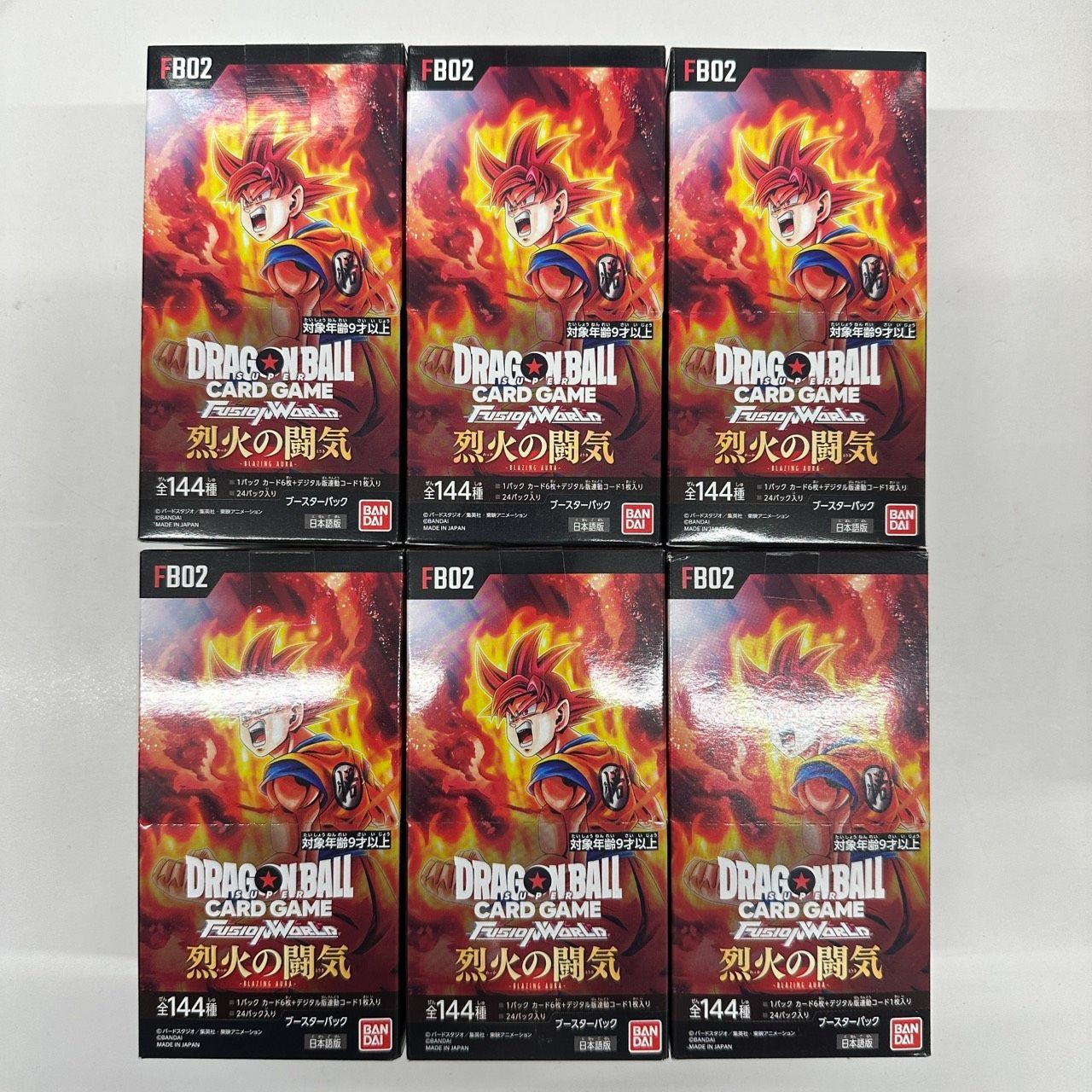 DBFW ブースターパック 烈火の闘気 未開封6BOX ドラゴンボールフュージョンワールド