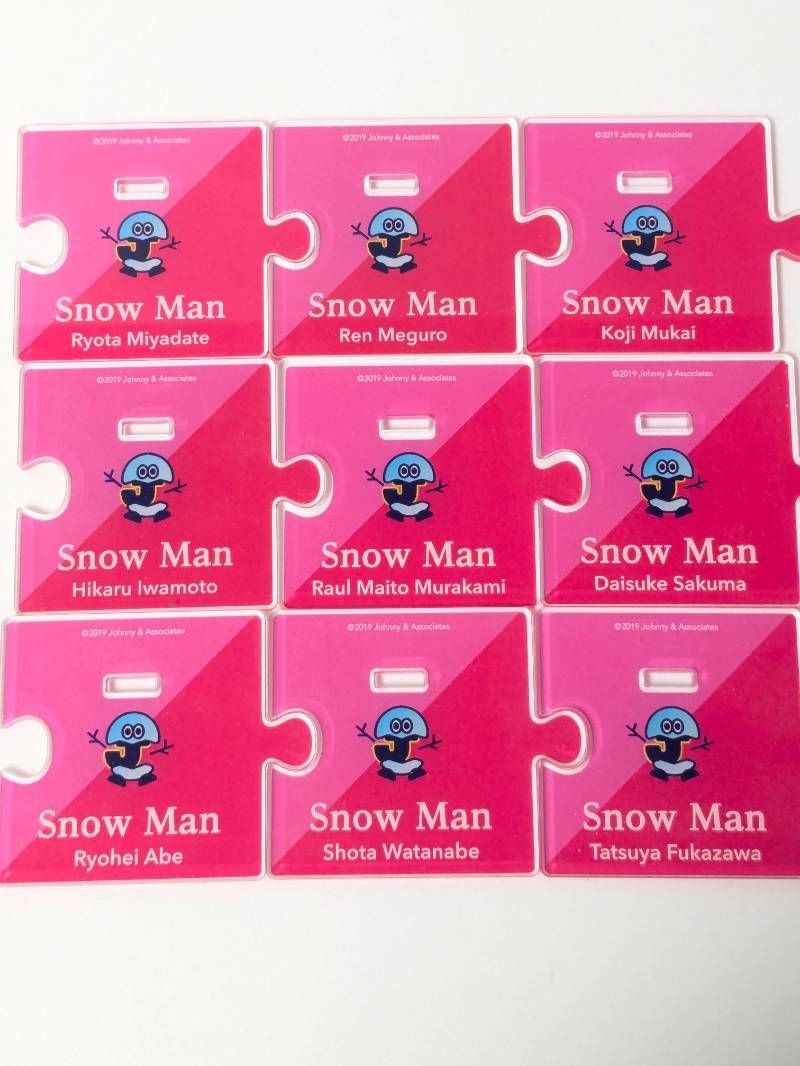  Snow Man アクリルスタンド 第1弾 2019 全種 9点セット アクリルスタンド ジャニーズ