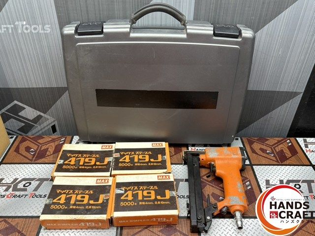 〇〇【中古】 MAX TA-20A/422J 常圧 エアネイラ エアタッカ 10～22mm