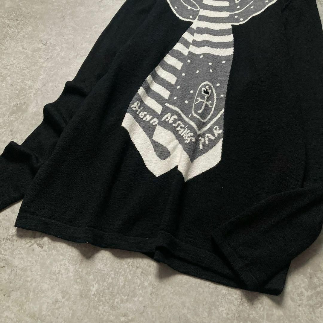 カステルバジャック スカーフ柄ニット