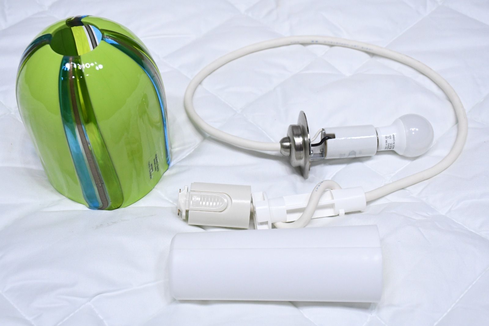 ムラーノガラスセード ペンダントランプ