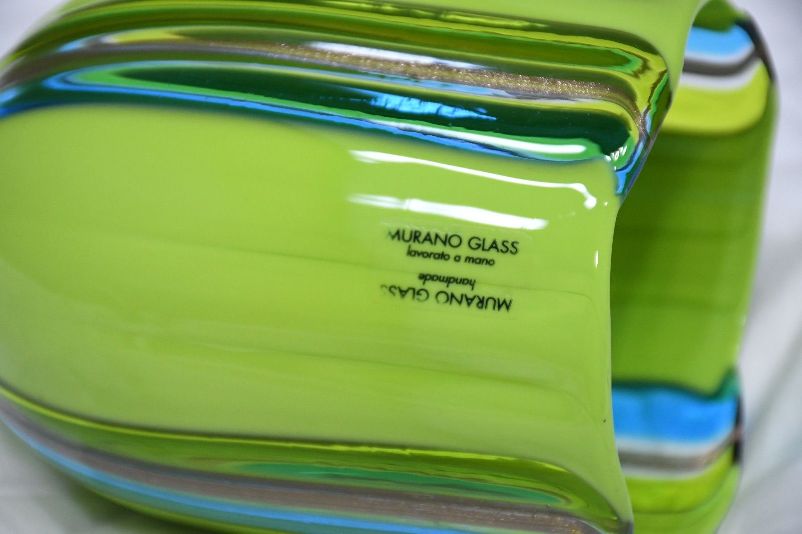 ムラーノガラスセード ペンダントランプ