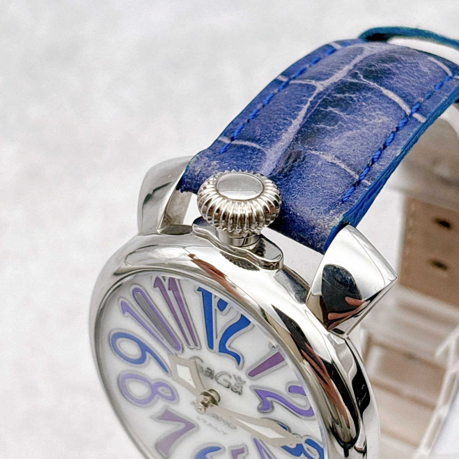 稼働 GaGa MILANO ガガミラノ マヌアーレ40 5020 メンズ 腕時計 QZ 25