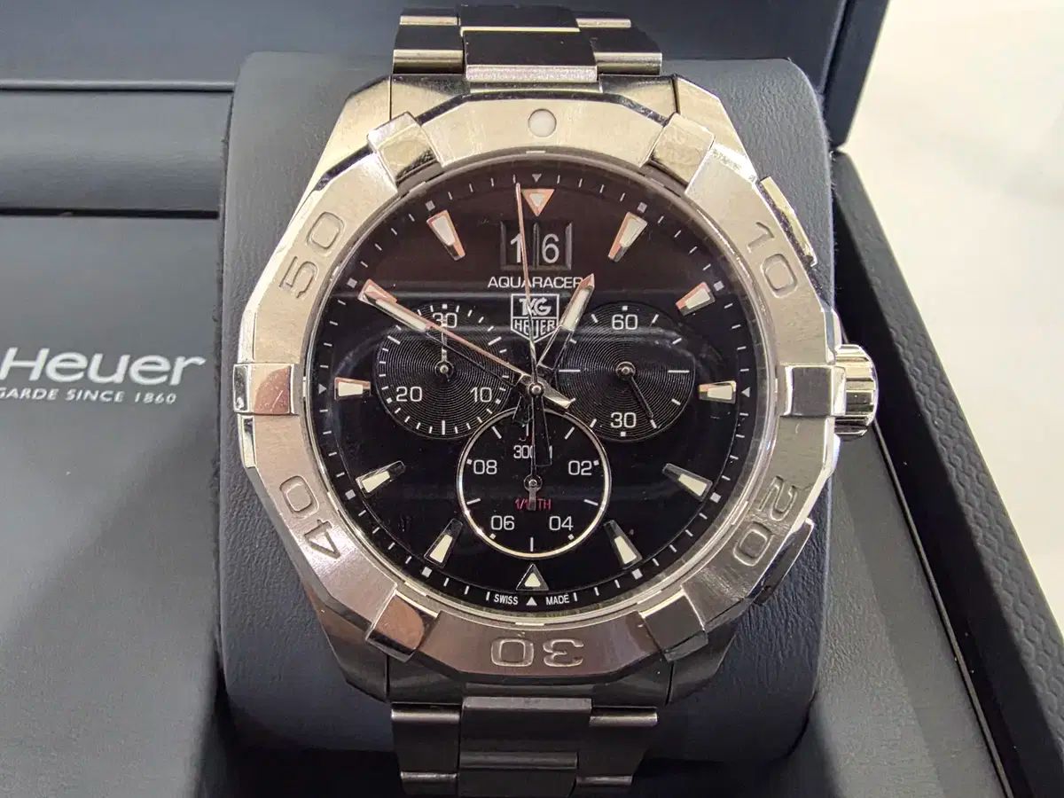 TAG Heuer タグ ホイヤー アクア레이서 CAY1110-0 クロノグラフ スチールクオーツ 43MM