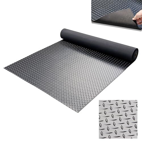 ガレージマット 屋外 3mm ゴムマット 床 バイク 幅1m 長さ5m 滑り止め 駐車場 トラックゴムシート フロアマットmp