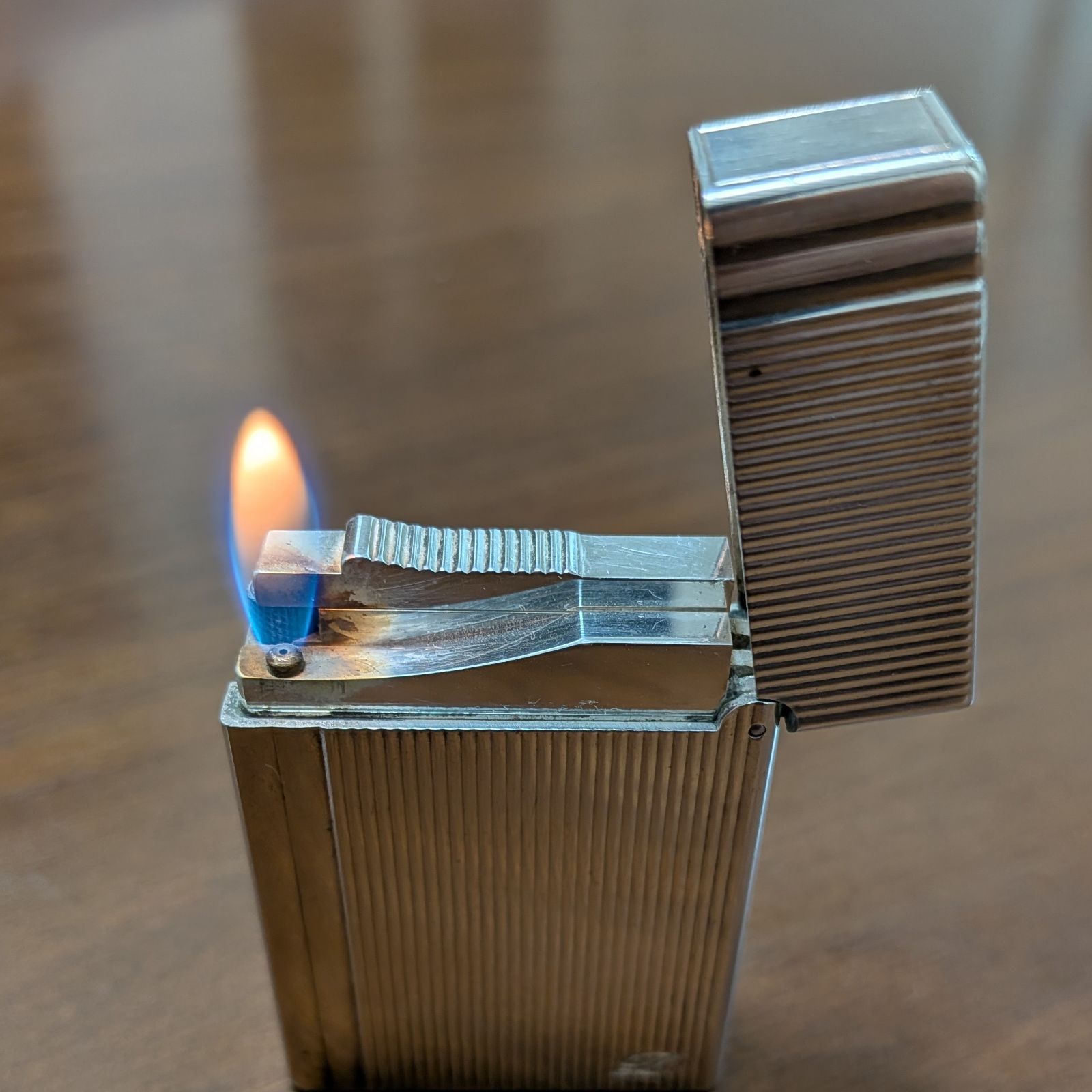  ⑤デュポン 着火OK ギャッツビー シルバー ライター本体 喫煙具 ライター