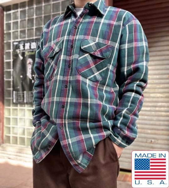90s FIELD-STREAM ネルシャツ キルティングライナー付き L 長袖シャツ アメカジ アメリカ製 90年代 ビンテージ D149-14-0009ZVW