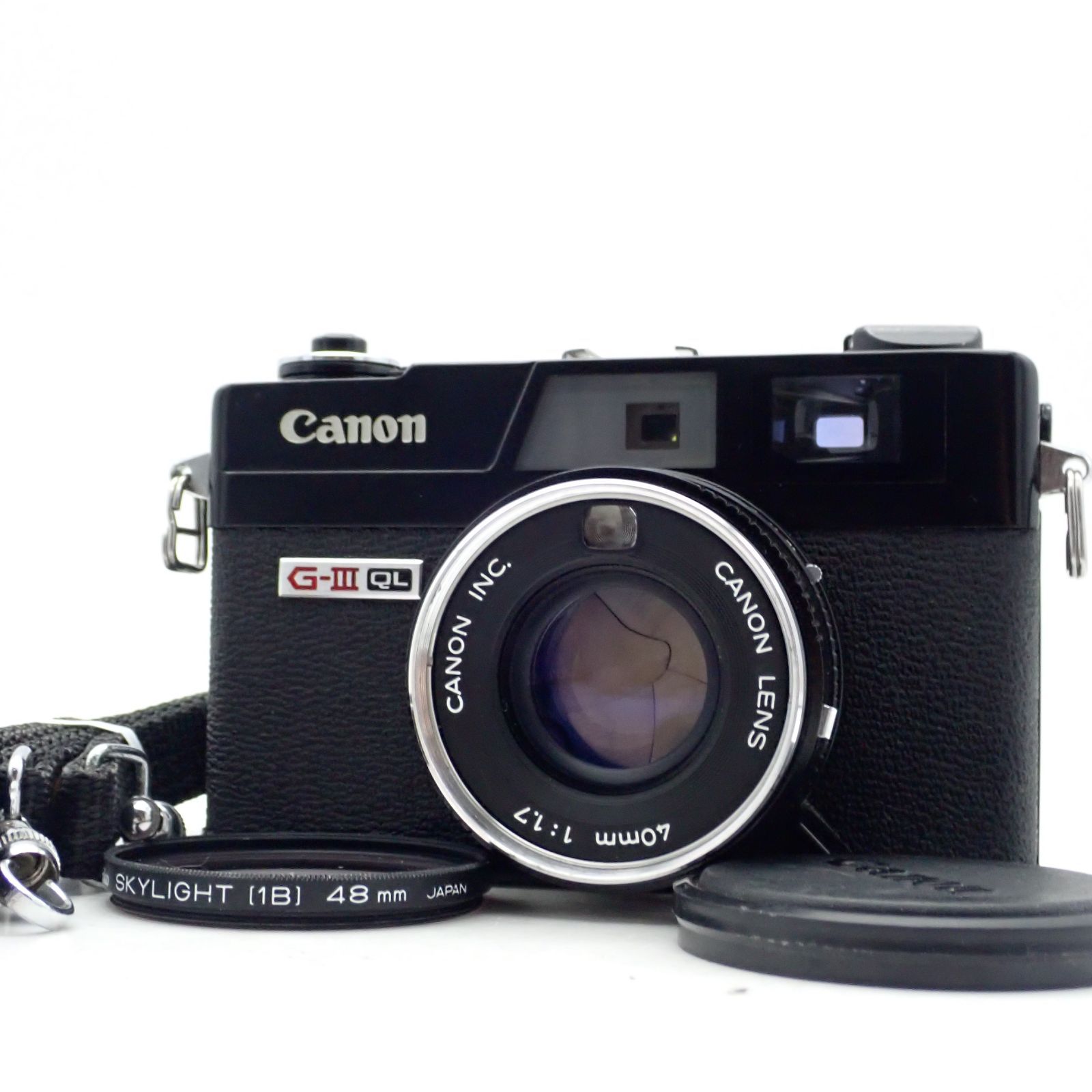 Canon Canonet QL17 G-III G3 ブラックペイント 40mm f1.7 レンジファインダー コンパクトフィルムカメラ A10905