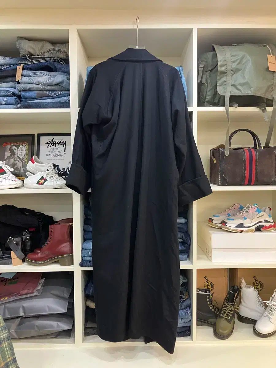 Ys YOHJI YAMAMOTO ヨウジヤマモト ブラック ダブル ブレスト ロング