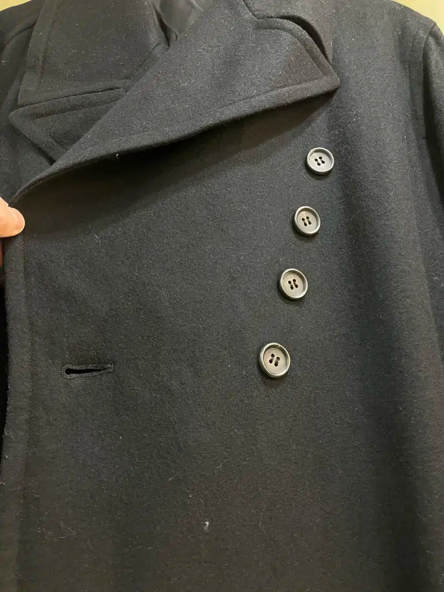 Y's ブラック ダブルブレストロングコート　ヨウジヤマモト Ys YOHJI YAMAMOTO ヨウジヤマモト ブラック ダブル ブレスト