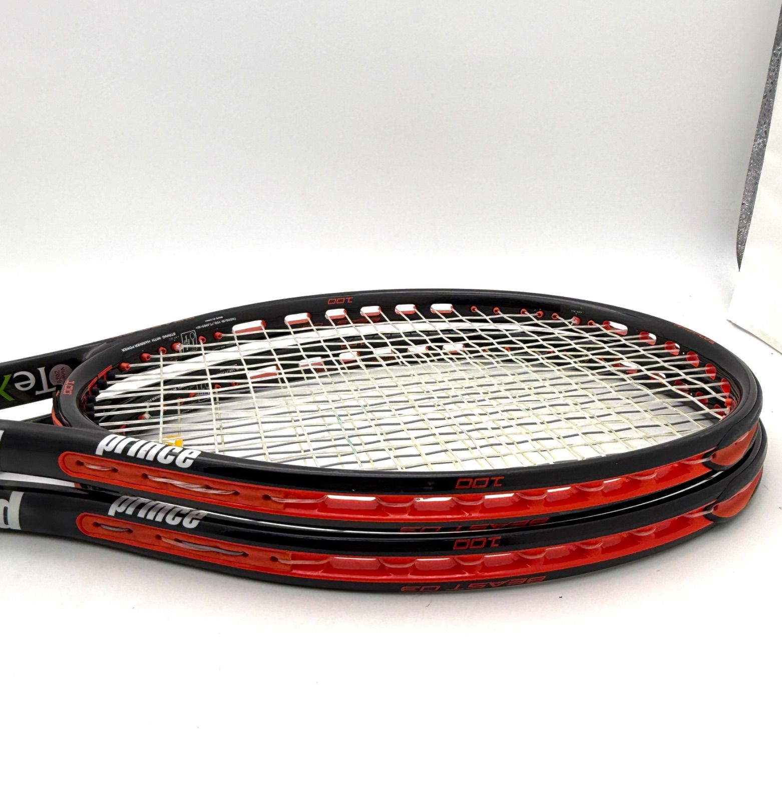 2本セット】Prince BEAST O3 100 TexTreme G2 硬式テニス