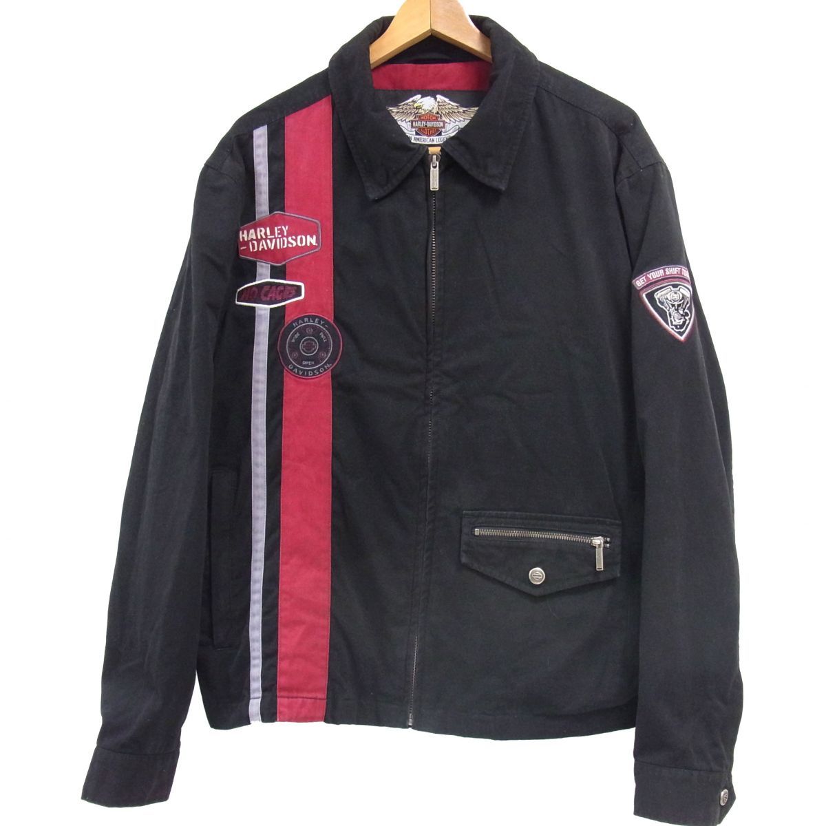 Harley Davidson ハーレーダビッドソン ジップジャケット ブルゾン メンズ ワークジャケット 裏メッシュ