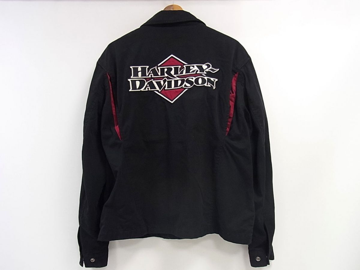 Harley Davidson ハーレーダビッドソン ジップジャケット ブルゾン メンズ ワークジャケット 裏メッシュ