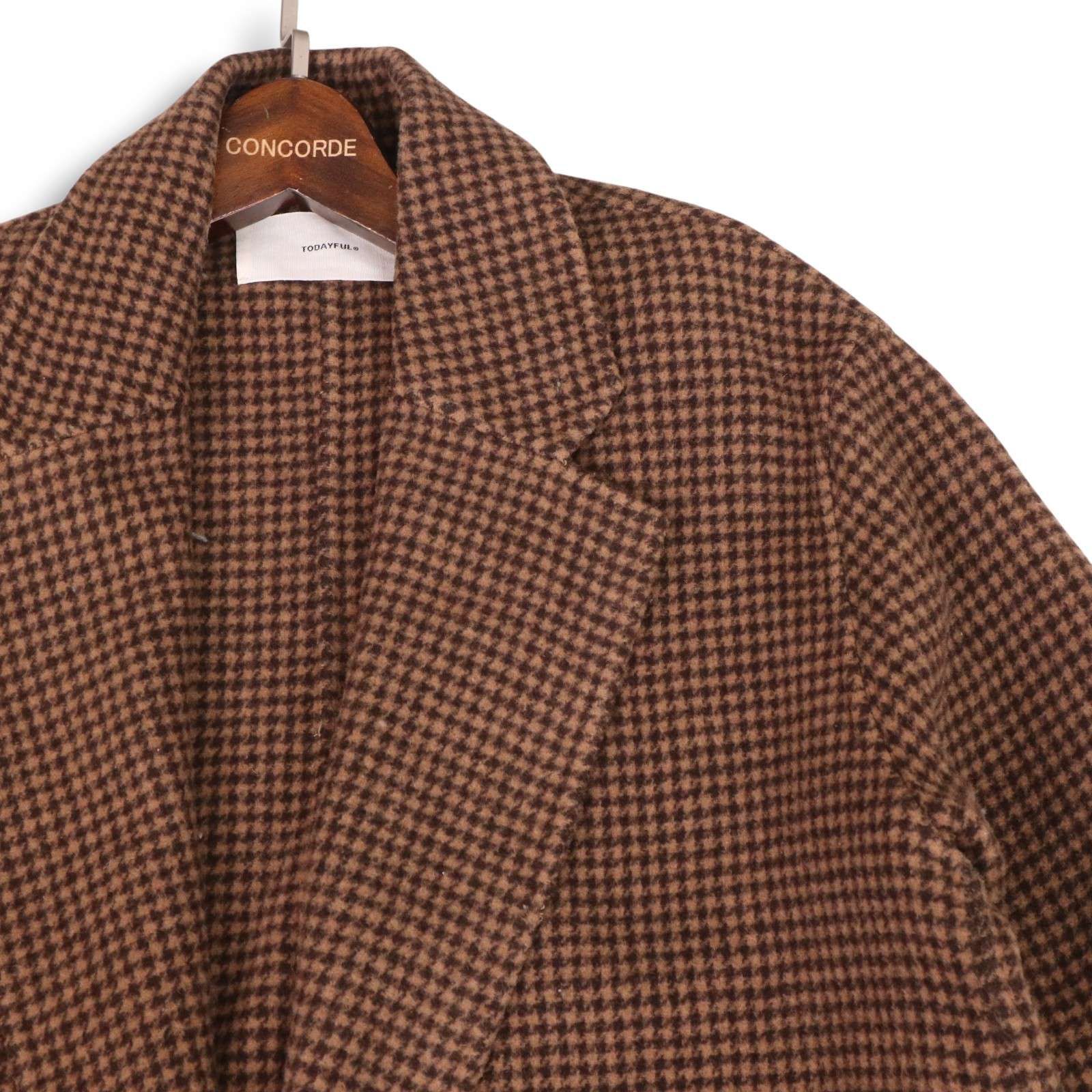 TODAYFUL トゥデイフル 秋冬☆ ウール オーバー 千鳥柄 チェック 