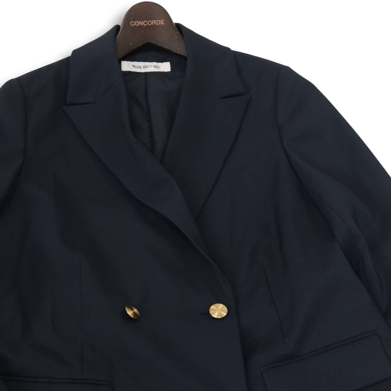 24AW☆ NATURAL BEAUTY BASIC 通年 総裏 ダブルブレスト ボクシー