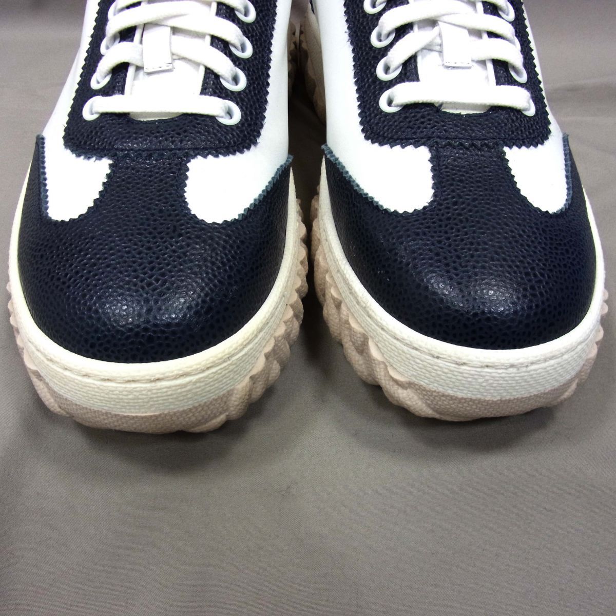 美品◇THOM BROWNE NEWYORK トムブラウン スニーカー レザーシューズ