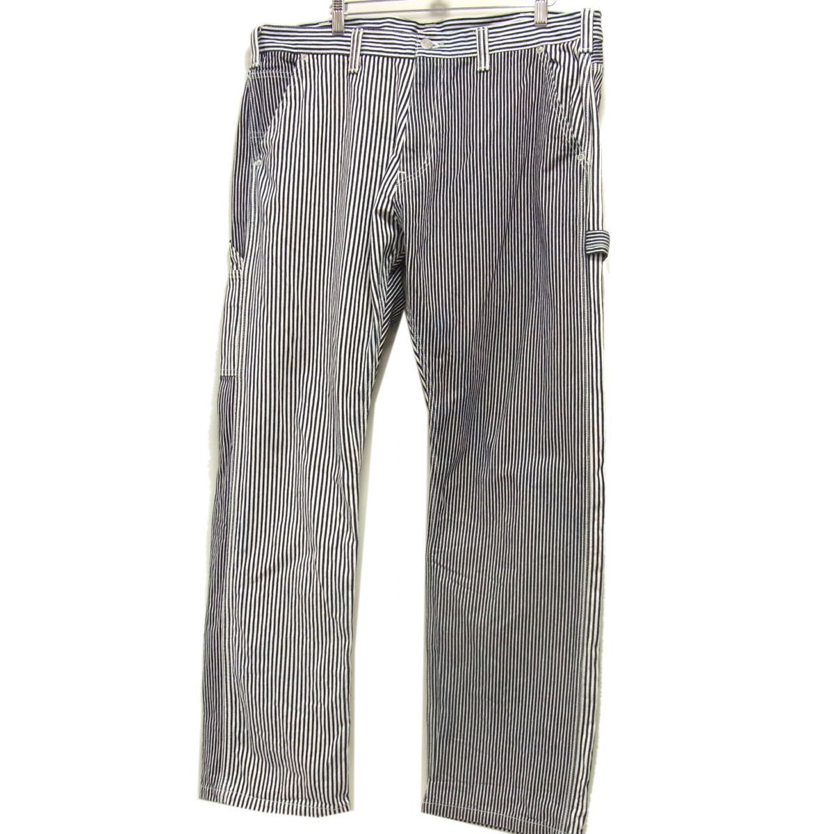 児島ジーンズ ヒッコリー ペインターパンツ ジーンズ メンズ ボトムス インディゴ KOJIMA GENES ストライプ柄