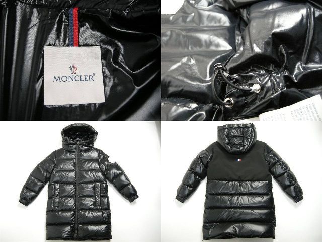  MONCLER モンクレール BERRY ベリー キッズサイズ8 A 8才-10才サイズ 130 cm前後 2020-2021 AW 秋冬 フード付きダウンコート ロングコート ダウンジャケット 999 ブラック 黒 KIDS 子供 ボーイ Gジャン デニムジャケット ジャケット ブルゾン