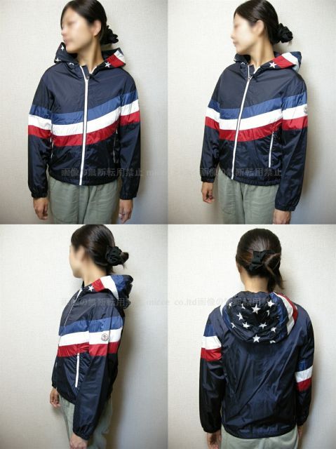  MONCLER モンクレール CAMキッズ12 Aサイズ 大人可 KIDS キッズ ボーイ ガール 2019 SS 春夏 ナイロンパーカー ナイロンジャケット ダークネイビー系 星条旗 スター サイズ12 A レディース00-0相当 Gジャン デニムジャケット ジャケット ブルゾン