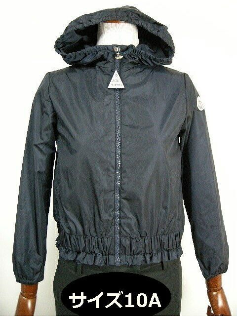 MONCLER|モンクレール|ERINA|エリナ|キッズ10Aサイズ|KIDS|キッズ|ガール|子供|2018SS|春夏|フリル付きフードナイロンジャケット|ナイロンパーカー|ナイロンブルゾン|778|ダークネイビー|サイズ10A 子供10才-12才サイズ