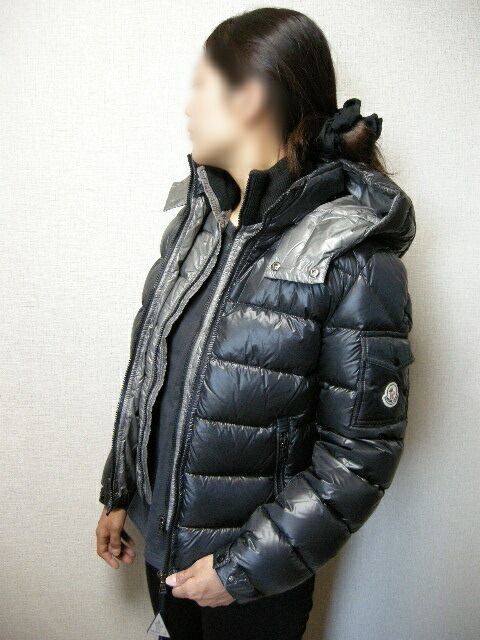 アウトレット MONCLER モンクレール ZIN ジン フード付きダウンジャケット ダウンパーカー ショートダウン MAYA 927 ダークグレー系 ブラック 黒 灰色 KIDS キッズ レディース大人着用可 2015-2016AW 秋冬