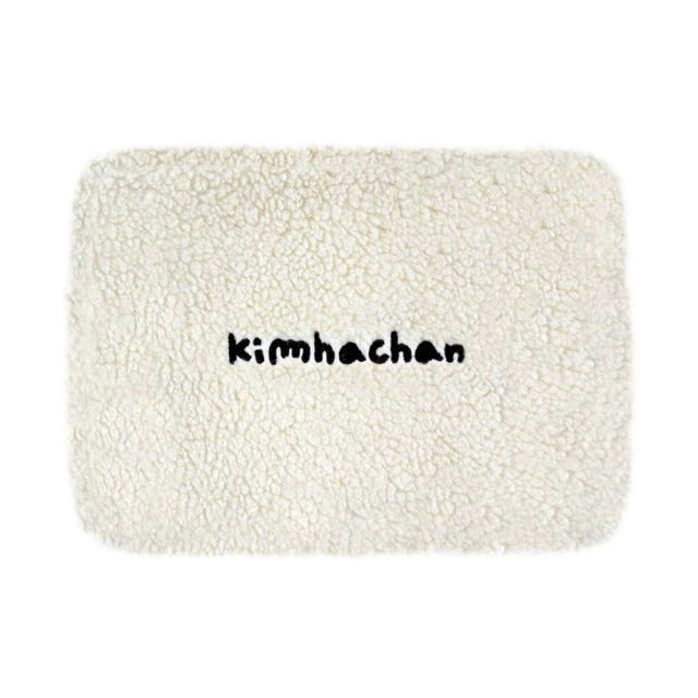 キムハチャン プラッフィ ハチャン ポーチ 13インチ 15インチ 17インチ ふわふわ ノートパソコン用ポーチ ノートパソコンケース アイボリー 17