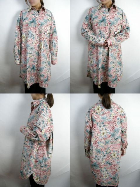 シャツワンピース オーバーサイズドシャツ