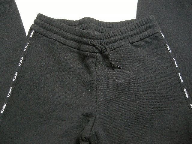  MONCLER モンクレール サイドラインロゴ スウェットパンツ スエットパンツ トラックパンツ ジャージーパンツ キッズサイズ14 A 大人着用可 KIDS 子供 2020-2021 AW 秋冬 999 ブラック 黒 その他 ボトムス スパッツ