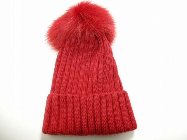 MONCLER/モンクレール/BERRETTO/フォックスファーボンボン付きニット