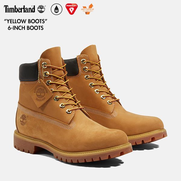 定番 イエローブーツ Timberland ティンバーランド 10061 ウィート 6インチ ウォータープルーフ ブーツ メンズ シックスインチブーツ 713WHEAT 26.5cm 8.5