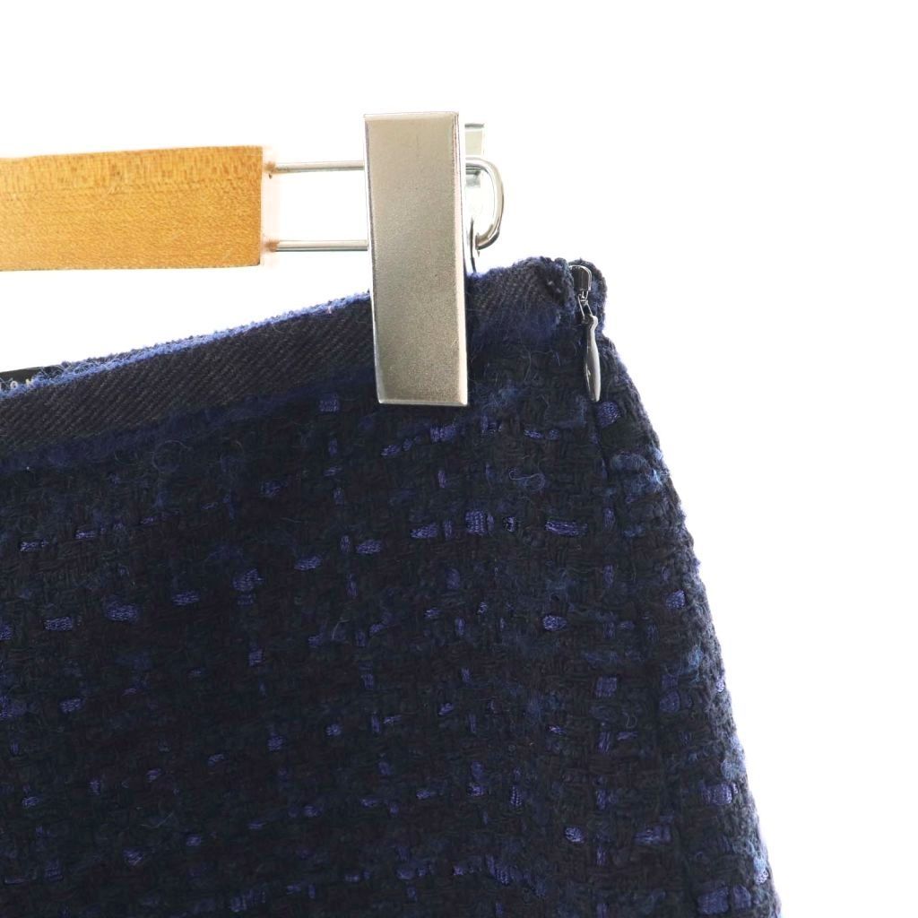 最短当日配送。 タラジャーモン TARA JARMON 25FW ツイードショートパンツ イージー ネイビー DO OS SH