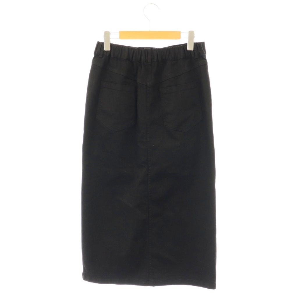 理解 ジャーナル ラックス JOURNAL STANDARD LUXE 25AW ストレッチデニムペンシルスカート タイトスカート ロング ブラック DF OS