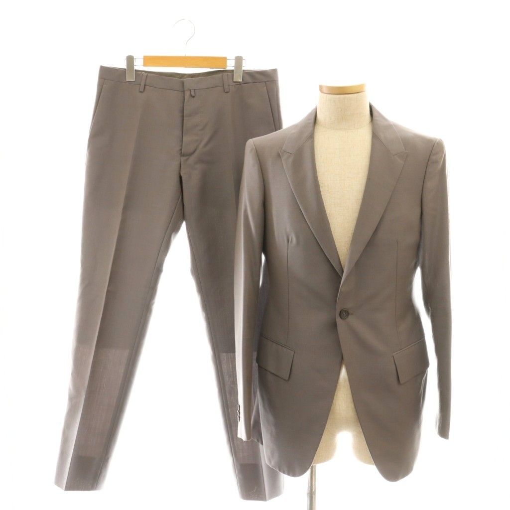 ジルサンダー JIL SANDER スーツ セットアップ テーラードジャケット パンツ 48 グレー DF OS