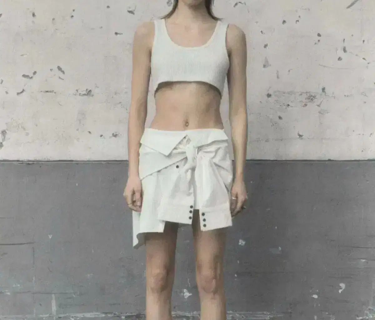 BOHEMSEO ボヘミアンソウル アシンメトリー シャツ スカート