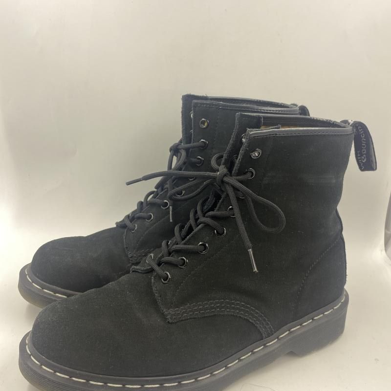 Dr.Martens 8ホールブーツ スエード ブラック サイズUK9 28cm相当 ドクターマーチン 24