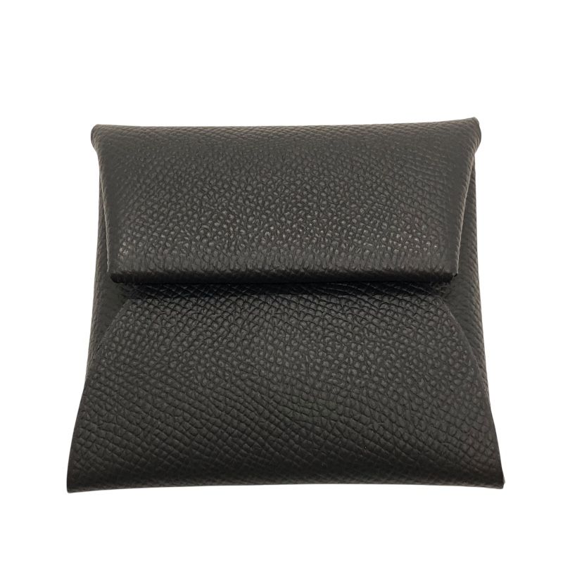 エルメス HERMES バスティア B刻 ブラック×SV金具 エプソン レディース コインケース