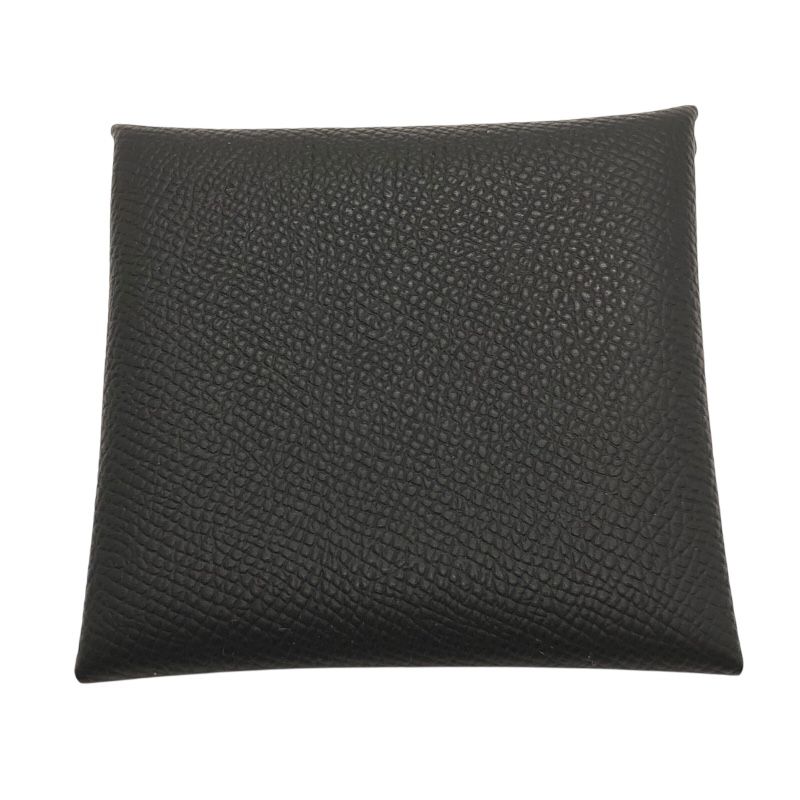 エルメス HERMES バスティア B刻 ブラック×SV金具 エプソン レディース コインケース